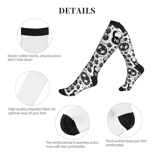 Image of Compression Socks for Women Men Circulation Graduated Supports Socks for Running Travel Nurse Athletic Sports