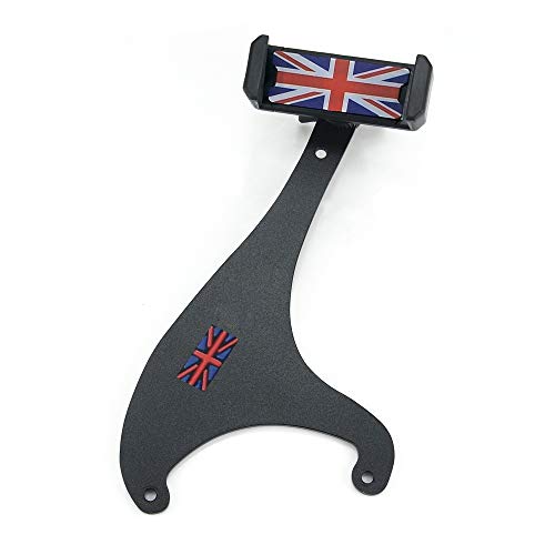 Heinmo Cell Phone Cup Smartphone Mount Holder with Cradle Rotatable Clip (Black & Gray Union Jack Flag Style, 3.5-5.5 Inch Phone) for Cooper Countryman F60 2017 2018 2019 (Red & Blue Union Jack)