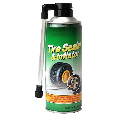 RocwooD Tyre Sealant And Inflator Tubeless Puncture Repair Quick Fix Fast Acting Non-Toxic Car Bicycle Seals Tears And Holes Up To 6mm 450ml Cover