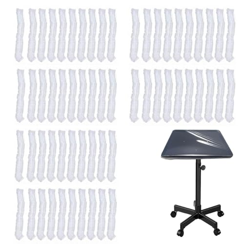 Disposable Tattoo Tray Covers, Waterproof Elastic Transparent Liners - [60 PCs] for Tattoo Table, Arm Rest Chair, Stand, Salon & Dental Equipment, Tattoo Station Accessories - Easy Clean, Hygienic