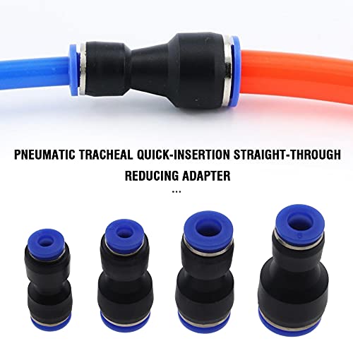 The Lord of the Tools 24x Plastic Pneumatic Push to Connect Fittings Tube Straight Fitting Reducer Adapter Quick Release Fit Air Water Lines Hose - Image 2
