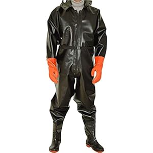 Heren Waterdichte Hunting Visserij Laarzen Waders Full Body Waader met rubberen laarzen (Color : A, Size : 40 EU)