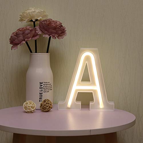 Preisvergleich Produktbild GUOCHENG Dekoschilder aus Kunststoff, Neon-Alphabet Modern Plastic Neon a