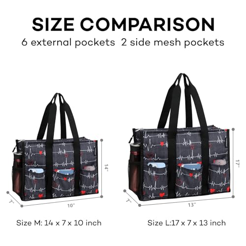 HoogaLife Nurse Bag for Work with Multiple Pockets, Waterproof Tote Organizer for Medical Supplies3