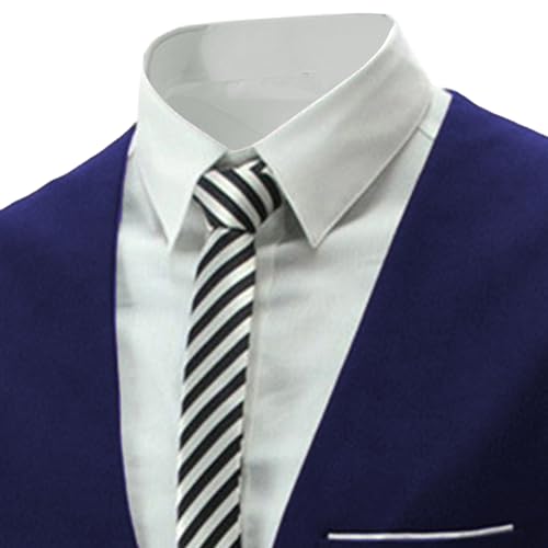 Men's Formal Business Dress Vest Slim Fit Casual Wedding Waistcoat Lightweight with Chain Suit Vest2