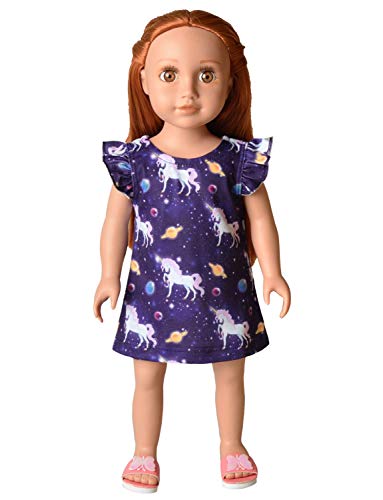 Matching Girls & 18" Dolls Nightgown Unicorn Nightdress Sleepwear Pajamas4