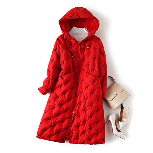 Doudoune femme d'hiver longue pour randonnée, camping et voyage
