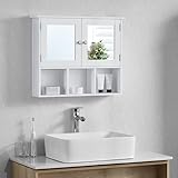 Bath Vida Milano Badkamermeubel met 2 deuren met lade, wandmontage, wit