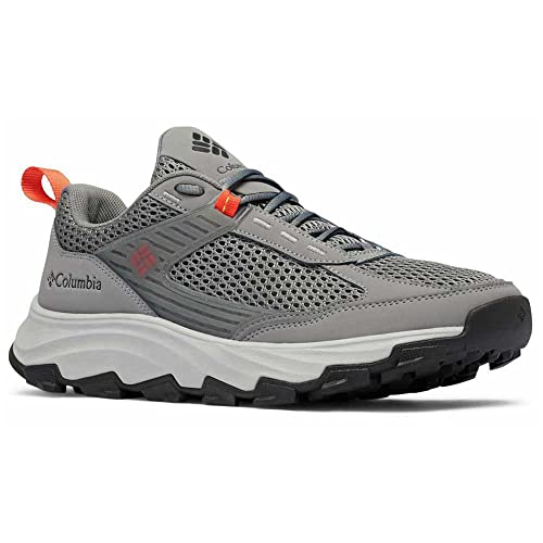 Columbia Men's Hatana Breathe Hiking Shoe, Titanium Grey Steel/Red Quartz, 11.54