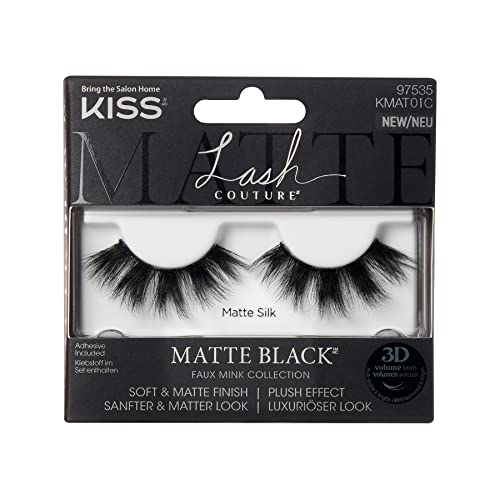 KISS Lash Couture Matte Black Collection Lashes - Matte Silk