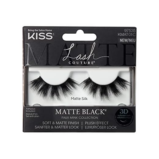 KISS Lash Couture Matte Black Collection Lashes - Matte Silk