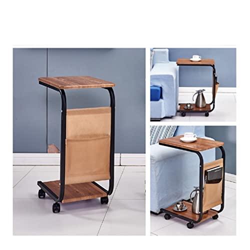 Table carrée sur roulettes pour éviter le désordre sur votre table basse - 6