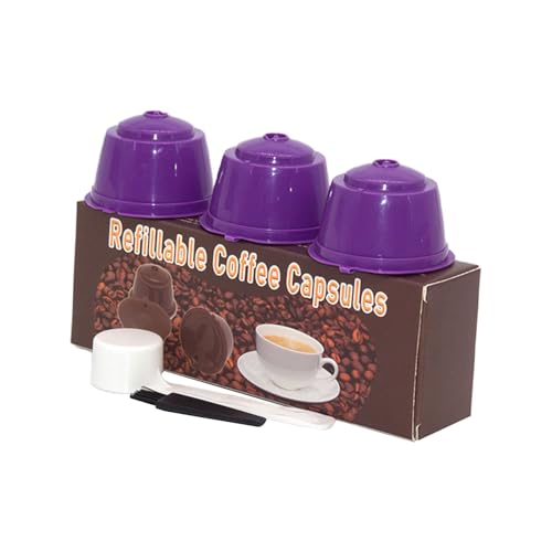 Pack of 3 Coffee Maker Set with Cleaning Accessories Texture Suitable for Home and or Travel Use Refillable Coffee Pods