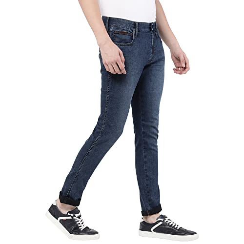 Image of Wrangler Mens Bostin Indigo Jeans (Slim)