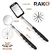 RAK Magnetic Pickup Tool Set Gifts for Men - 5Pcs with 360 Swivel Inspection Mirrors, Telescoping Magnet Pickup Tool, Flexible LED Flashlight, Mechanic Tools & Cool Gadgets for Men, Dad, Husband