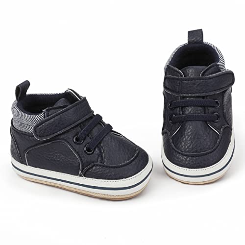 Image of E-FAK Baby Shoes Boys Girls Infant Sneakers Non-Slip Rubber Sole Toddler Crib First Walker Shoes