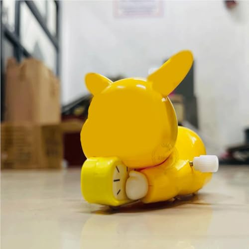 Image of Zinnia Hello Komi Toy for Kids, Crawling Kitty Action Figure Movable Toy for Babies, Key Operated Wind Up Toys for Kids (Yellow)