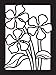 Wildflowers Mini Stained Glass Coloring Book: See-Through Paper Glows In Your Window! (Dover Little Activity Books: Flowers)