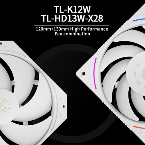 Image of Thermalright Royal Pretor 130 Ultra White CPU Air Cooler, PC Double Towers Cooler,High Performance 7 Heat Pipes CPU Cooling, White Brushed Top Cover,for AM4 /AM5, Intel lga1851 /1700 /1150 /1151 /2011