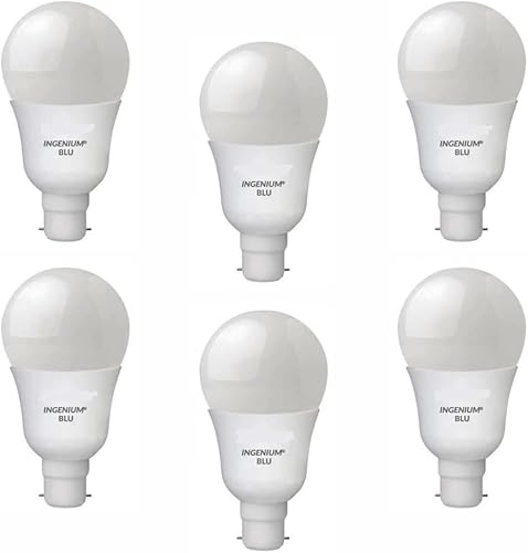Image of 6 x Megaman 11W LED Ingenium BC B22 A60 Dimmable Light Bulb, 2800k, 810lm, 25 Year Life