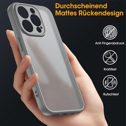 Coque antichoc iPhone 15 Pro KPPIT protection militaire gris - 4