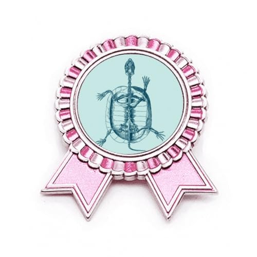 Broche tortue squelette rose M métal pour casser la monotonie d'un vêtement terne