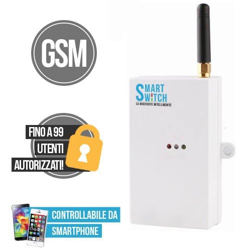 Dispositivo receptor GSM para abrir puertas o cancelas y controlar el calentador o las luces a distancia, apto para Android o iPhone