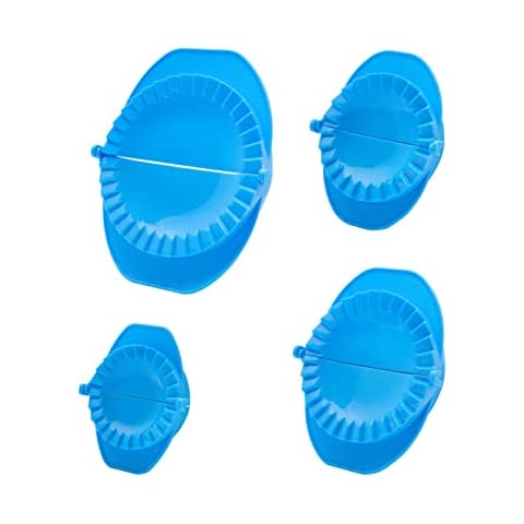 Machika Empanada Maker Press | Empanada Press With Crimped Edges | Food Safe Empanadas work as Dough Press Meat Cutter Machine Half Moon Design Dough Cutter | Set of 4 Sizes Included 3” 4” 5” 6'' I Cover