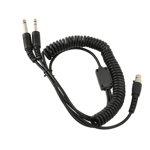 Adaptador de Auriculares de Aviación Fydun XLR 5 Pin a Plug Dual GA miniatura 3