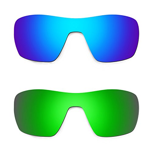Lentes de repuesto compatibles Oakley Offshoot azul verde para gafas de sol masculinas