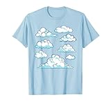 Blue Sky Clouds Cool Atmosphere White Clouds T-Shirt
