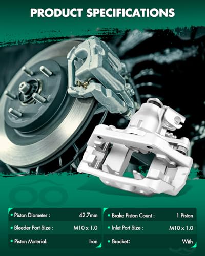 Image of SCITOO Rear Driver Disc Brake Caliper 18B5264 For Ford For Taurus 2010-2012,For Lincoln For MKS 2012,With Bracket 1PC