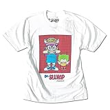 [EVERSOUL] Dr.スランプ アラレちゃん Ｔシャツ 半袖 ガっちゃん アッカンベー アニメ キャラクター OTAKU ARALE イラスト メンズ ホワイト Mサイズ [並行輸入品]