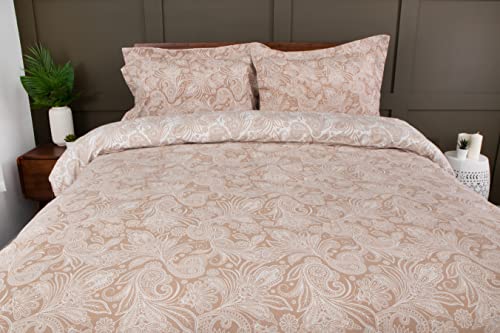 Southshore Fine Linens - Perfect Paisley Collection - Boho Style Comforter Sets, Premium Quality, All-Season Down Alternative Easy Care, Cuddly Over-Sized 2 Piece Set, Twin/Twin Xl, Taupe #TOP3