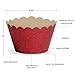 Koyal Wholesale Red Cupcake Wrappers Glitter Cupcake Liners for Christmas, Graduations, & Parties, Decorative Glitter Red Baking Cups and Cupcake Holders for Dessert Tables & Holiday Events, Set of 50