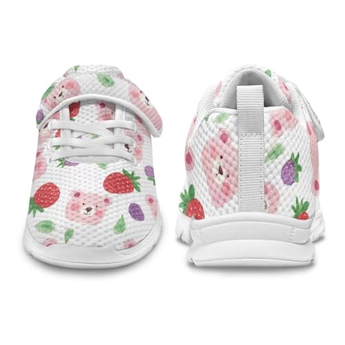 Kids Tennis Shoes Breathable Comfortable Athletic Running Sneakers Outdoor Non Slip Walking Hiking Shoes for Little Girls Size 11-154