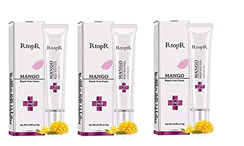 RtopR Anti Acne Cream Repair Skin Care Mango Face Beauty Natural Oil Control Moisturize Cream (15g) (Pack of 3)