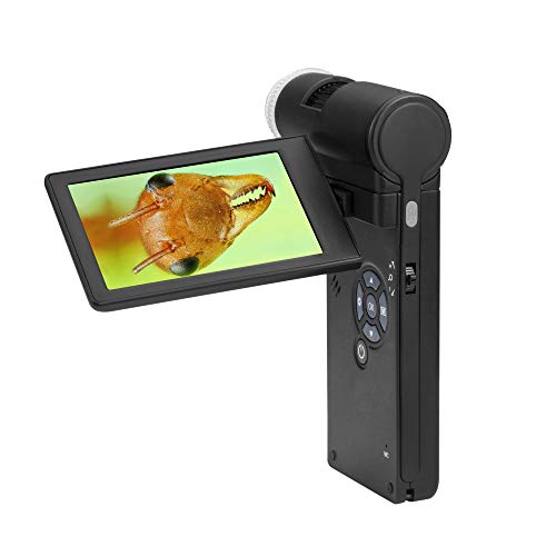 Vividia Um049 Handheld Portable Digital Lcd Microscope With 4" Ips Screen Built-In Polarizer Rechargeable Battery 10X To 300X Magnification 12M Photo 1080 Hd Video #TOP8