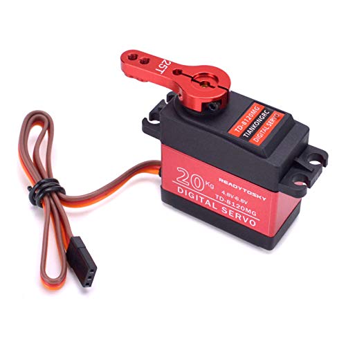 20Kg Digital Servo High Torque Full Metal Gear Waterproof Servo 180 Degree With 25T Servo Horn For Rc Toys Model #TOP15