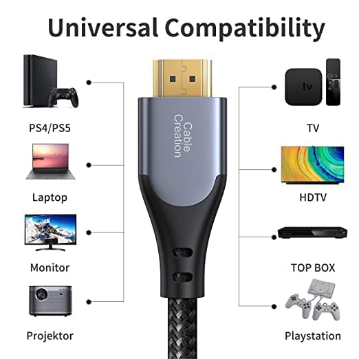 Universal Compatibility of CableCreation HDMI Cable