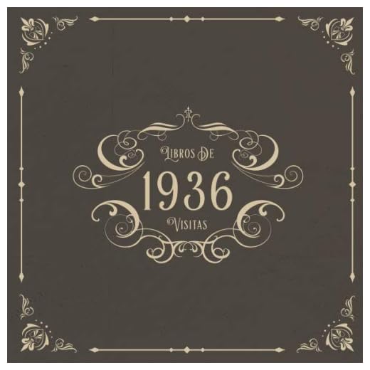 1936 Libros de Visitas: Libros de visitas para fiestas de cumpleaños de estilo vintage para que la familia y los amigos inserten saludos y mensajes | 100 páginas