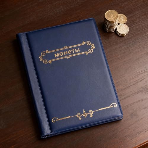 Álbum para monedas de gran capacidad, color azul, para coleccionistas y organización de hobbies miniatura 1