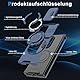 für Samsung Galaxy Z fold 7 Hülle mit Mag-Safe, Z fold 7 Hülle mit Magnetisch Ring Ständer Kameraschutz Case Schutzhülle Handytasche Handyhülle für Samsung Z fold 7 5G (Blau)