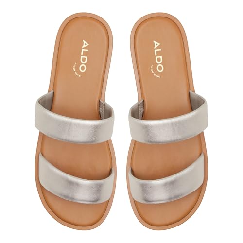 Image of Aldo krios Women's Silver Leather Sandals