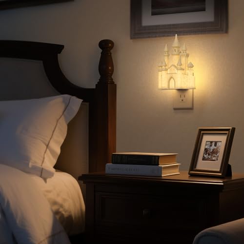 Image of DORESshop Night Lights Plug into Wall,3D Printed Castle Night Light