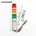 JTBCMKT AC220V Safety Stack Lamp Red Green Yellow Flash Industrial Tower Signal Light LTA-205 3 layer Flash light Warning Light 110V 24V(12V Steady-Sound)