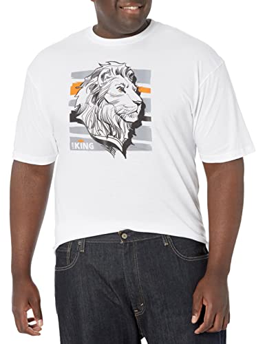 T-shirt Le Roi Lion Disney blanc pour homme à porter lors de vos sorties estivales décontractées