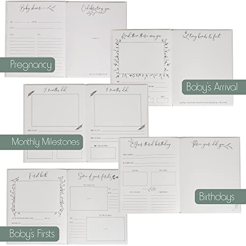 Two Little Dinos Baby Memory Book For The Modern Minimalist thumb #4