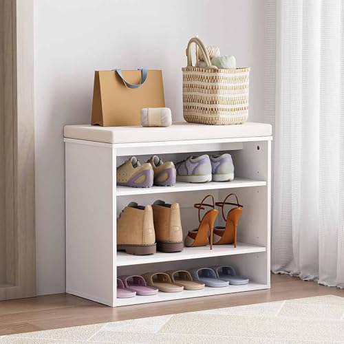 Meuble à chaussures avec étagères réglables anti-désordre d'entrée