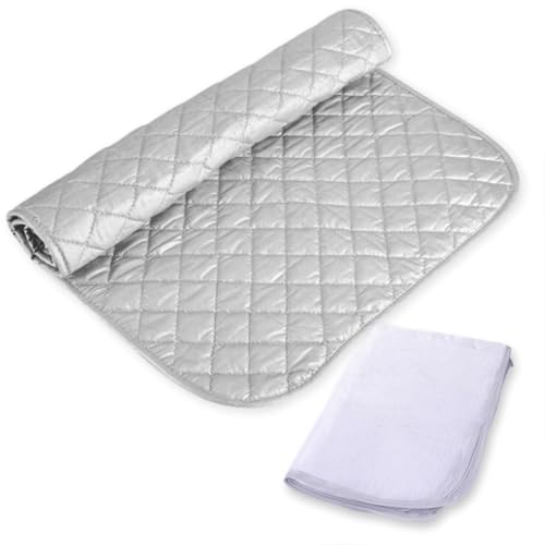 (アウプル) アイロンマット くるくる アイロンマット アイロンパッド アイロン台 アイロンケース 卓上アイロン台 当て布 おしゃれ 北欧 折りたたみアイロン掛けシート 手洗いOKアイロン用